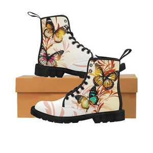Unique Butterfly Canvas Women's Boots - Freedom Look