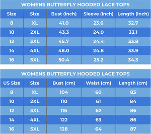 Long Sleeve Hooded Butterfly Top