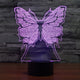 High Quality 3D Illusion Butterfly LED Lamp - Freedom Look
