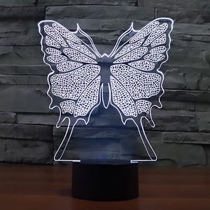 High Quality 3D Illusion Butterfly LED Lamp - Freedom Look