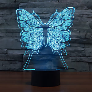 High Quality 3D Illusion Butterfly LED Lamp - Freedom Look