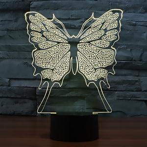 High Quality 3D Illusion Butterfly LED Lamp - Freedom Look