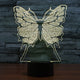 High Quality 3D Illusion Butterfly LED Lamp - Freedom Look