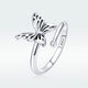 925 Sterling Silver Butterfly Open Size Ring - Freedom Look