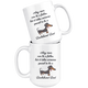 Dachshund Coffee Mug Set - Dad - Matching Dachshund Wiener Mugs - World's Best Mother Dad - Great Gift For Couple Dachshund Owners (15 oz) - Freedom Look