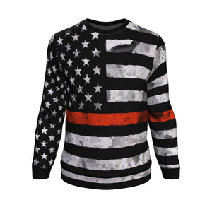 Red Line US Flag Firefighter Sweatshirt