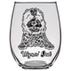Ulysses Dad - Sheepadoodle Dog Stemless Wine Glass