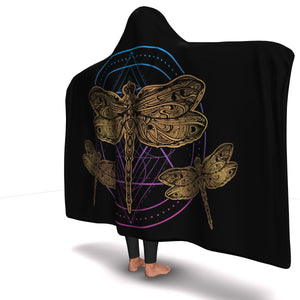 Circle Dragonfly Hooded Blanket (S) - Freedom Look