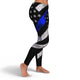 Police Support Blue USA Flag Leggings