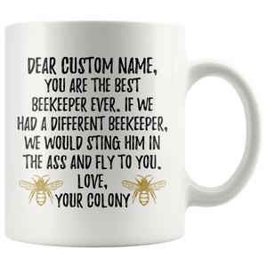 Best Beekeeper Bee Coffee Mug (11 oz) - Freedom Look