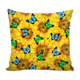 Sunflower Butterfly Pillow Cover With Insert