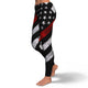 Firefighter Red Line Flag Leggings - Freedom Look