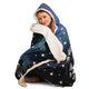 Personalized Aries Horoscope Zodiac Star Sign Hooded Blanket