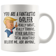 Funny Fantastic Golfer Coffee Mug (11 oz)