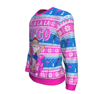 Santa & Flamingo Ugly Christmas Sweatshirt