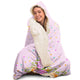 Eliza - Personalized unicorn Hooded Blanket