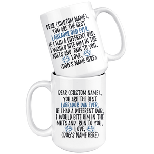 Personalized Best Labrador Dad Coffee Mug (15 oz)