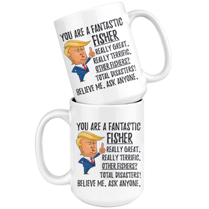 Funny Fantastic Fisher Coffee Mug, Fisher Trump Gifts, Best Fisher Birthday Gift, Fisher Christmas Graduation Gift