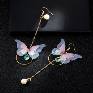 Cute Butterfly Long Earrings - Freedom Look