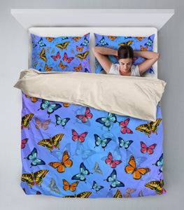 Colorful Butterflies Bedding Cover Set - Freedom Look