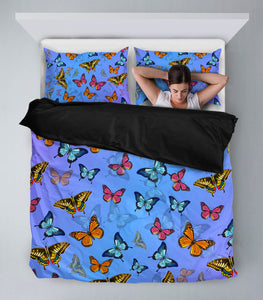 Colorful Butterflies Bedding Cover Set - Freedom Look