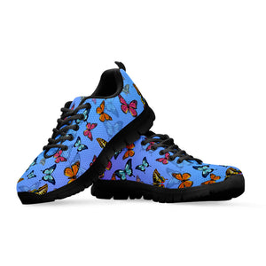 Blue Butterfly Sneakers, Butterflies Gift - Freedom Look