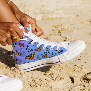 Butterfly High Top Shoes, Great As A Gift - Freedom Look