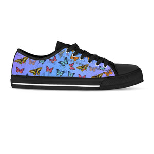 Colorful Butterflies Low Top Shoes - Freedom Look