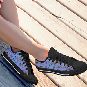 Colorful Butterflies Low Top Shoes - Freedom Look