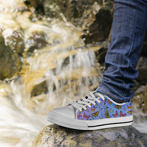 Colorful Butterflies Low Top Shoes - Freedom Look