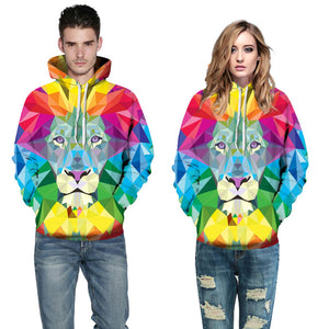 Lion Men/Women 3D Hoodie for this Autumn & Winter - Freedom Look