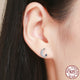 Crescent Half Moon & Star Earrings - 925 Sterling Silver - Freedom Look