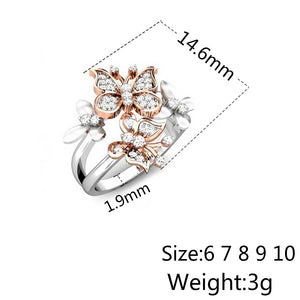 Unique Butterfly Romantic Ring - Freedom Look