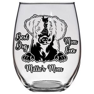 Millie’s Mom - Brittany Spaniel Mom S3 Stemless Wine Glass