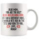 Personalized Blue Heeler Dog Drago Mom Coffee Mug (11 oz)