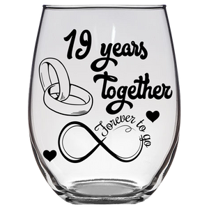 FTG 19 Years Stemless Wine Glass