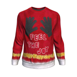 Feel The Joy Christmas Ugly Sweatshirt - Freedom Look