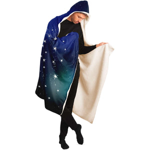 Personalized Capricorn Horoscope Zodiac Star Sign Hooded Blanket