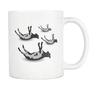 Fainting Goat Coffee Mug - Funny Goats Gifts - Dancing Goats Coffee - Goat Owner Gifts - Baby Goats Mug - Funny Lucky Goat Coffee Cup (11 oz) - Freedom Look