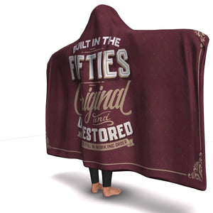 Built In The Fifties Hooded Blanket - Freedom Look