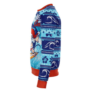 Surfing Swells Funny Sweatshirt Ugly Christmas Sweater