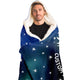 Personalized Sagittarius Horoscope Zodiac Star Sign Hooded Blanket