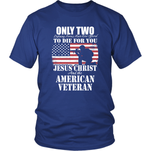 American Army US Flag Military Veteran Soldier & Jesus Christ Unisex T-Shirt