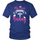 My Mom Is Out Saving Every Bunny Nurse Womens And Unisex T-Shirt