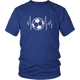 Soccer Player Heartbeat Unisex T-Shirt