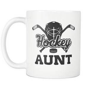 Hockey Aunt Mug - I Love Auntie Mug - Worlds Greatest Auntie - Great Gift For Your Aunt (11 oz) - Freedom Look