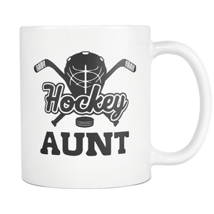 Hockey Aunt Mug - I Love Auntie Mug - Worlds Greatest Auntie - Great Gift For Your Aunt (11 oz) - Freedom Look
