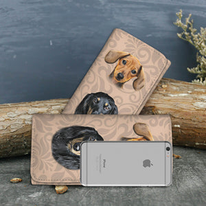Dachshund Custom Wallet - Limited Time Available - Freedom Look