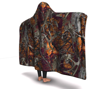 Hunting Hooded Blanket For Hunters (Orange)