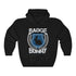 Badge Bunny Easter Unisex Hoodie Hooded Sweatshirt - Blue